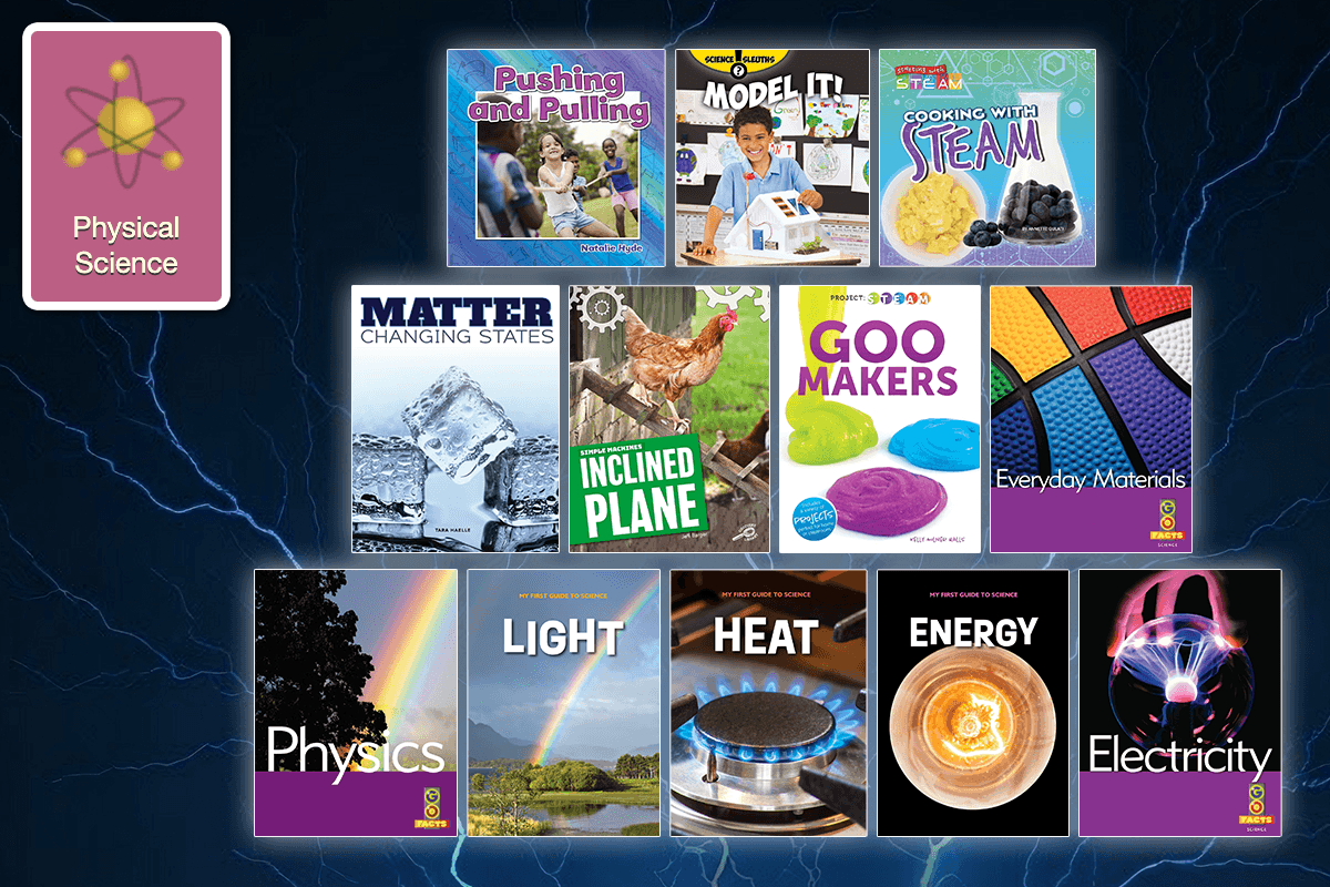 Examples of the Physical Science nonfiction books for kids in the Reading Eggs Library