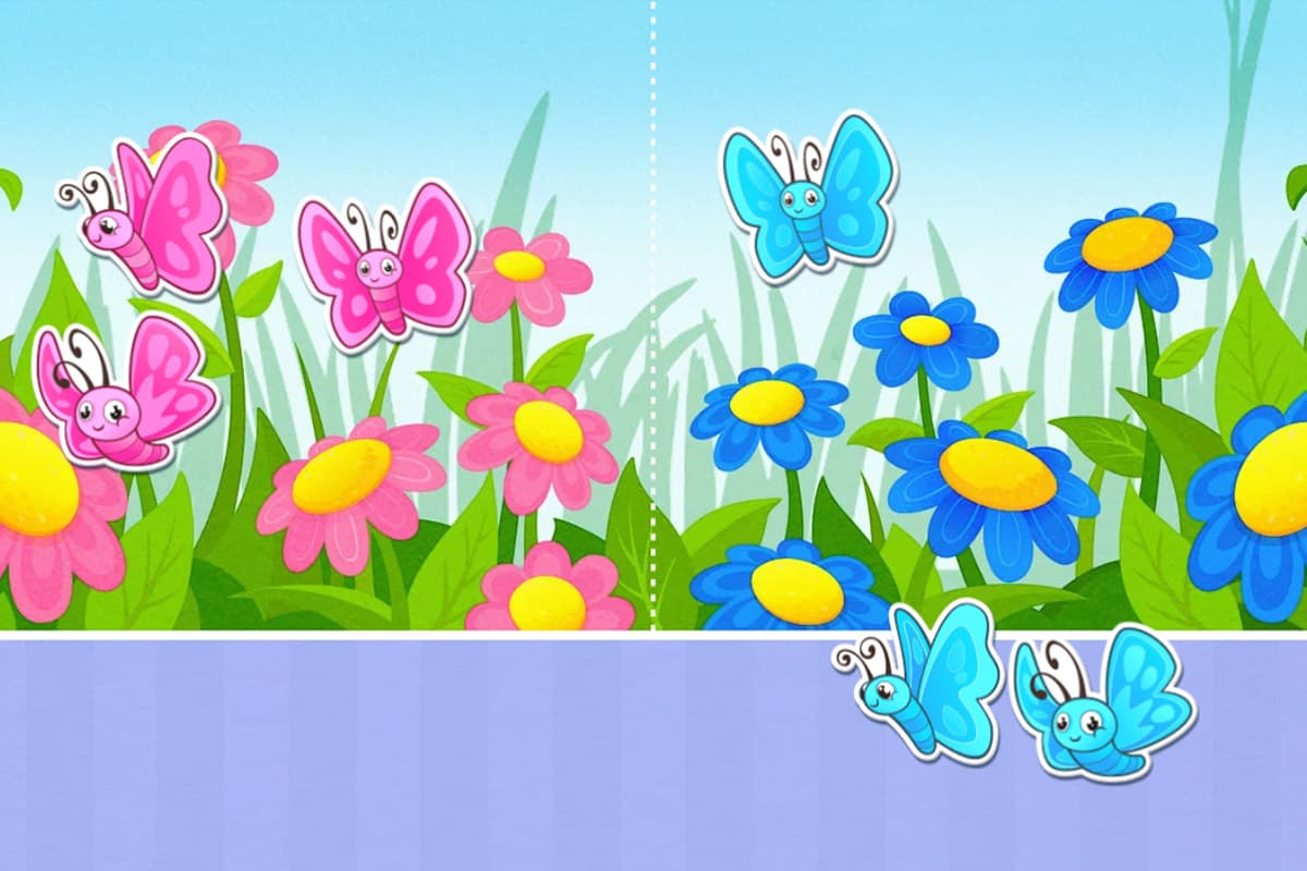 Matching and sorting game for toddlers