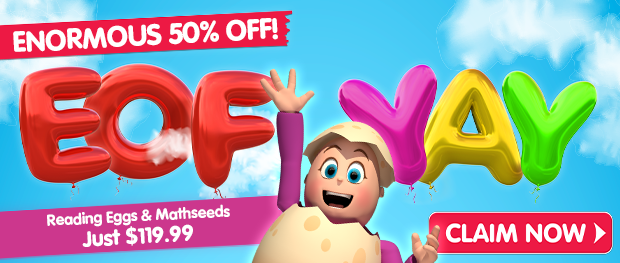 Enormous 50% off! Reading Eggs and Mathseeds just $119.99. Claim Now